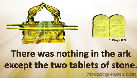 1 Kings 8:9 Nothing In The Ark But Two Tablets Of Stone (yellow)